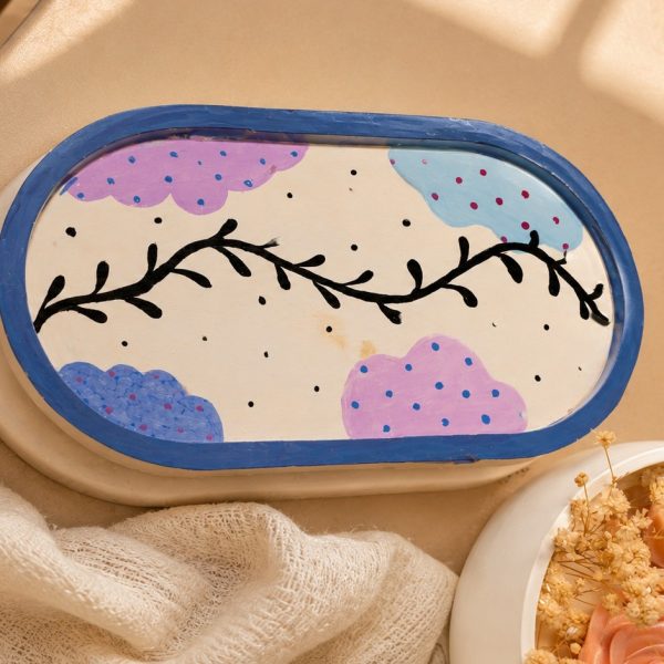 Hand Painted Concrete Tray